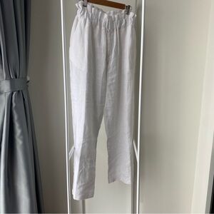 Posse Ducky Pants White Linen Size M